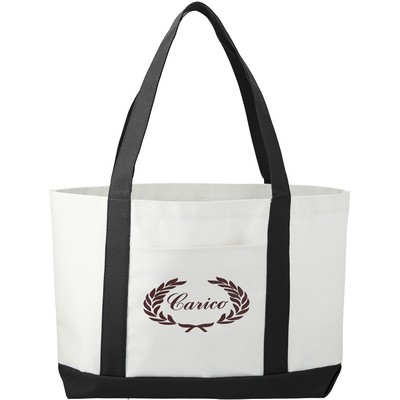 Large Canvas Boat Tote Bag